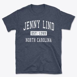 Jenny Lind North Carolina Classic Established Basic T-Shirt