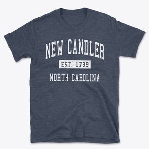 New Candler North Carolina Classic Established Basic T-Shirt