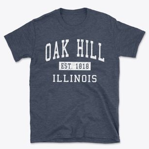 Oak Hill Illinois Classic Established Basic T-Shirt