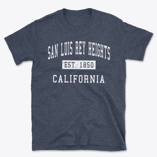 San Luis Rey Heights California Classic Established Basic T-Shirt