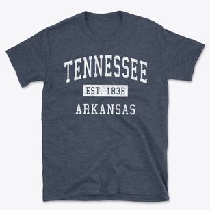 Tennessee Arkansas Classic Established Basic T-Shirt
