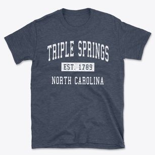Triple Springs North Carolina Classic Established Basic T-Shirt