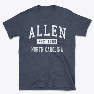 Allen North Carolina Classic Established Basic T-Shirt