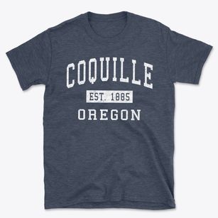 Coquille Oregon Classic Established Basic T-Shirt