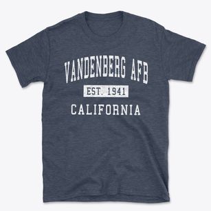 Vandenberg Afb California Classic Established Basic T-Shirt