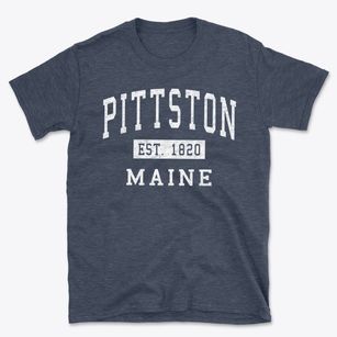 Pittston Maine Classic Established Basic T-Shirt
