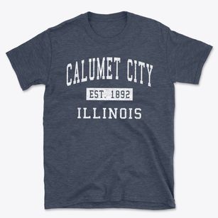 Calumet City Illinois Classic Established Basic T-Shirt