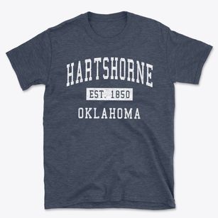 Hartshorne Oklahoma Classic Established Basic T-Shirt