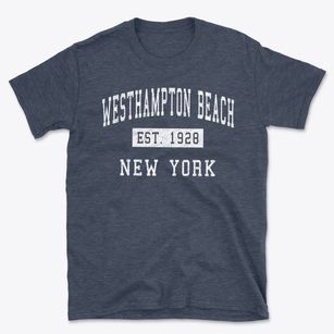 Westhampton Beach New York Classic Established Basic T-Shirt