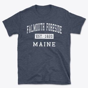 Falmouth Foreside Maine Classic Established Basic T-Shirt
