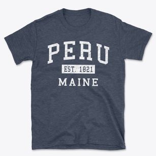 Peru Maine Classic Established Basic T-Shirt