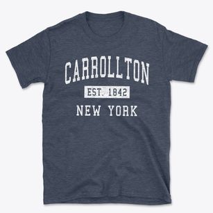Carrollton New York Classic Established Basic T-Shirt