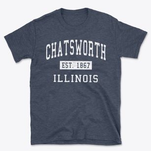 Chatsworth Illinois Classic Established Basic T-Shirt