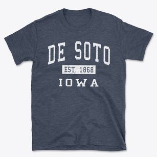 De Soto Iowa Classic Established Basic T-Shirt