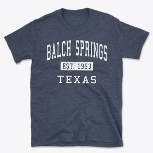 Balch Springs Texas Classic Established Basic T-Shirt