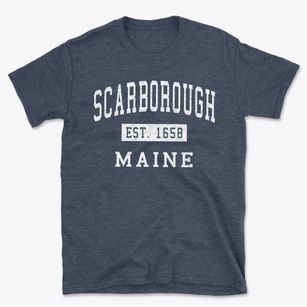 Scarborough Maine Classic Established Basic T-Shirt