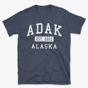 Adak Alaska Classic Established Basic T-Shirt