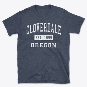 Cloverdale Oregon Classic Established Basic T-Shirt