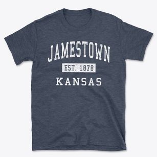 Jamestown Kansas Classic Established Basic T-Shirt