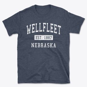 Wellfleet Nebraska Classic Established Basic T-Shirt