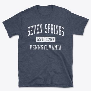 Seven Springs Pennsylvania Classic Established Basic T-Shirt