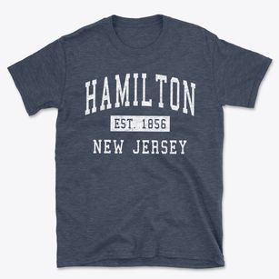 Hamilton New Jersey Classic Established Basic T-Shirt
