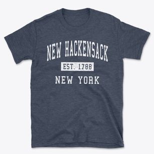 New Hackensack New York Classic Established Basic T-Shirt