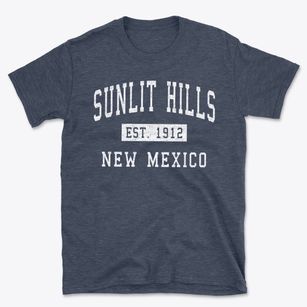 Sunlit Hills New Mexico Classic Established Basic T-Shirt
