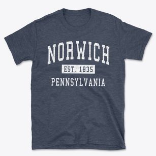 Norwich Pennsylvania Classic Established Basic T-Shirt
