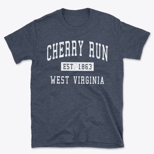 Cherry Run West Virginia Classic Established Basic T-Shirt