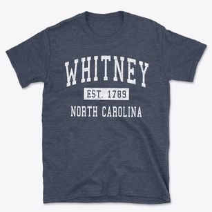 Whitney North Carolina Classic Established Basic T-Shirt