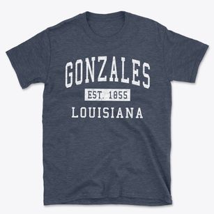 Gonzales Louisiana Classic Established Basic T-Shirt