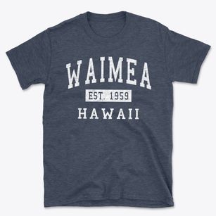 Waimea Hawaii Classic Established Basic T-Shirt