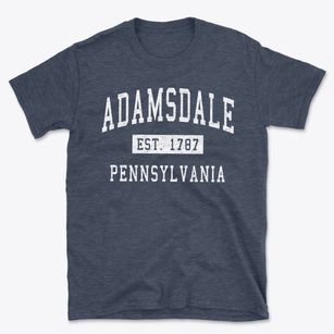 Adamsdale Pennsylvania Classic Established Basic T-Shirt