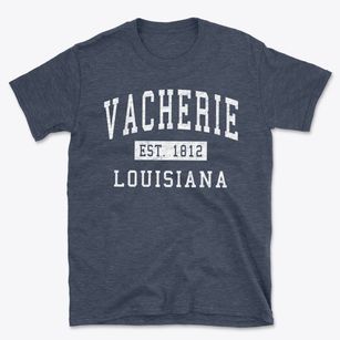 Vacherie Louisiana Classic Established Basic T-Shirt