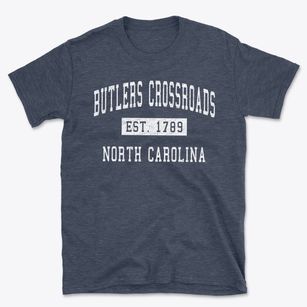 Butlers Crossroads North Carolina Classic Established Basic T-Shirt