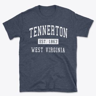 Tennerton West Virginia Classic Established Basic T-Shirt