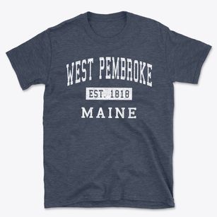 West Pembroke Maine Classic Established Basic T-Shirt