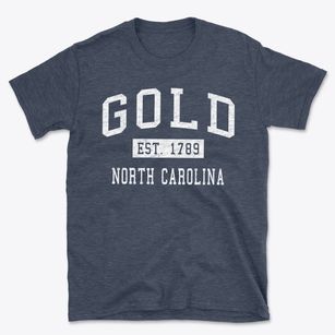 Gold North Carolina Classic Established Basic T-Shirt