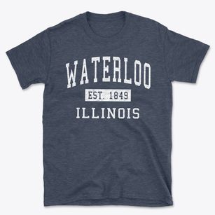 Waterloo Illinois Classic Established Basic T-Shirt