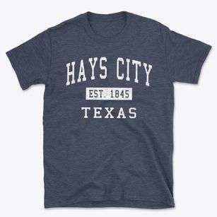 Hays City Texas Classic Established Basic T-Shirt