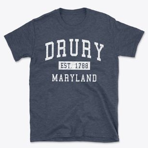 Drury Maryland Classic Established Basic T-Shirt