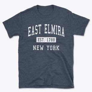 East Elmira New York Classic Established Basic T-Shirt