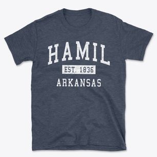 Hamil Arkansas Classic Established Basic T-Shirt