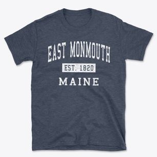 East Monmouth Maine Classic Established Basic T-Shirt