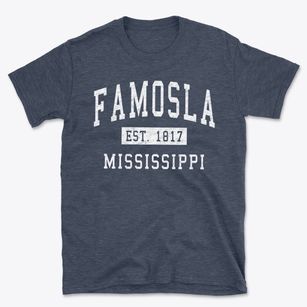 Famosla Mississippi Classic Established Basic T-Shirt