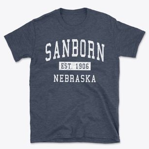 Sanborn Nebraska Classic Established Basic T-Shirt