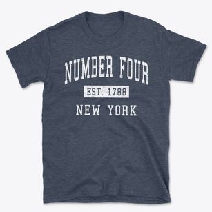 Number Four New York Classic Established Basic T-Shirt
