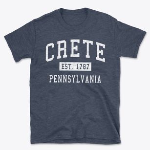 Crete Pennsylvania Classic Established Basic T-Shirt