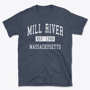Mill River Massachusetts Classic Established Basic T-Shirt